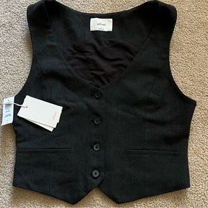 Wilfred Desire Vest in Heather Charcoal